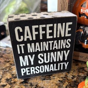 Hand Crafted Black and White Coffee Accessories for Kitchen